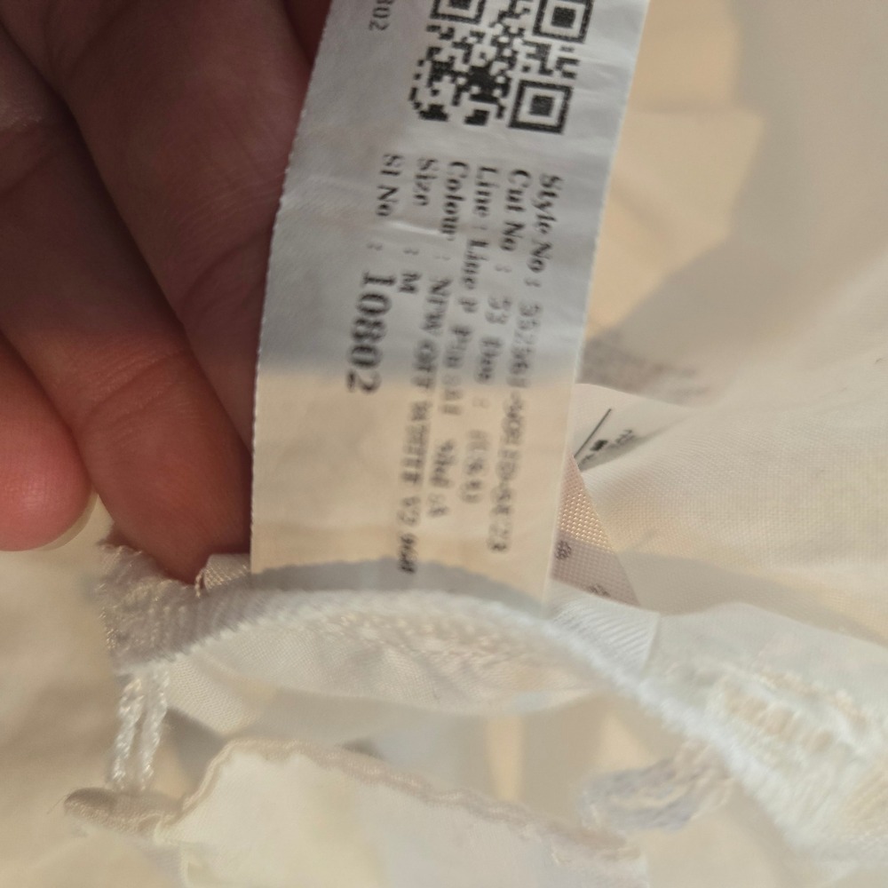 Banana Republic Shirt Womans Medium White 100% Cotton Button Down Pocket - Picture 2 of 9